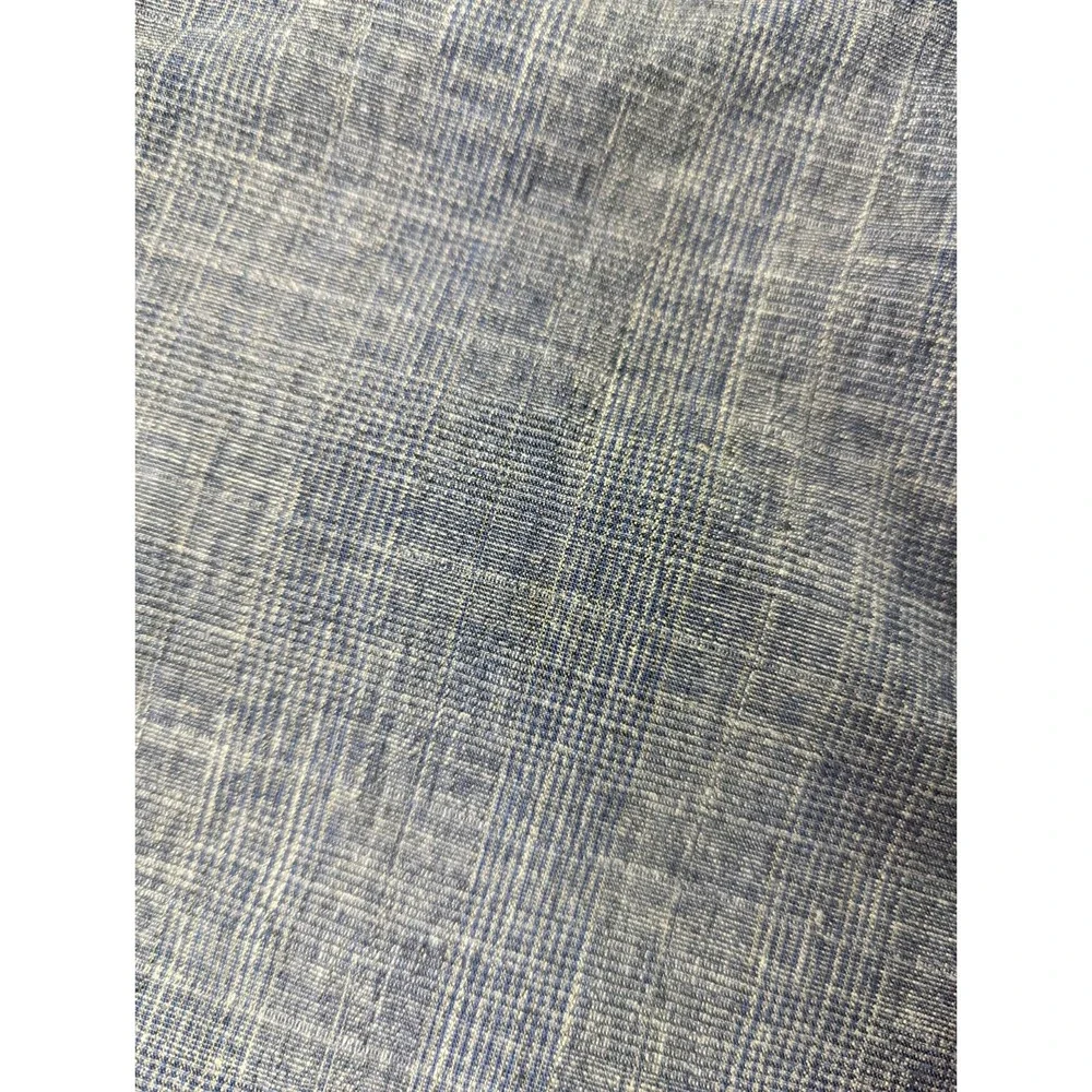 Taylor Stitch Shirt Men 42 Blue Organic Cotton Short Sleeve Button Up READ